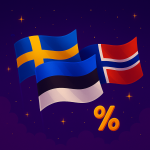 Ruotsin, Viron ja Norjan liput